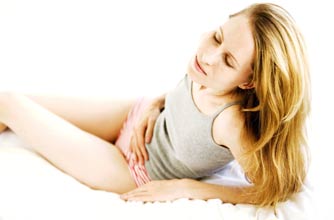 Woman with morning sickness
