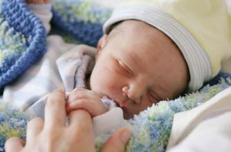 Newborn baby asleep