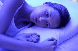 Woman with sleep problems