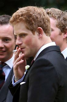 Celebrities smoking - Prince Harry Celebrities smoking - Prince Harry