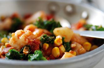 Fish and kale creole recipe Fish and kale creole recipe