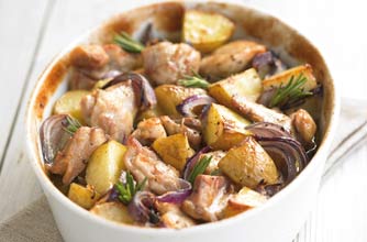 baked chicken, chicken with potatoes, chicken, recipe