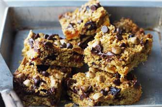 Cherry flapjacks, flapjacks, chocolate flapjacks, fruity flapjacks, apricot flapjacks