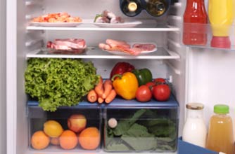 fridge with healthy food fridge with healthy food