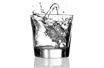 a glass of iced water a glass of iced water