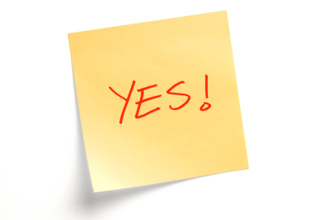 yes sticky note yes sticky note