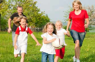 Family outdoors