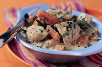 Chicken and tarragon fricassee recipe