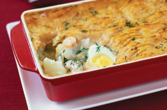 Creamy haddock fish pie