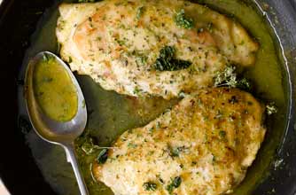 Filled chicken breasts