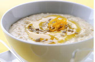 Porridge with orange curd Porridge with orange curd