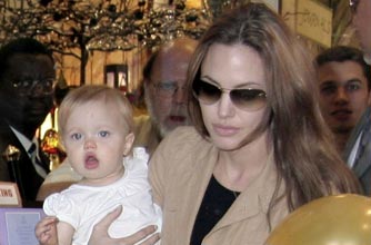 Shiloh Nouvel and Angelina Jolie