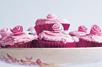 Rosebud fairy cakes recipe