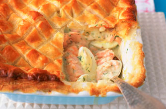 Luxury fish pie video Luxury fish pie video
