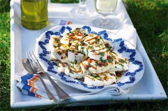 haloumi with chili kick