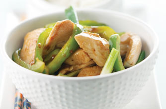 Chicken and spring onion stir-fry recipe