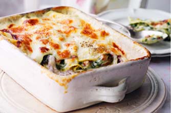 Essentials magazine extra cheesy leek and bacon lasagne recipe Essentials magazine extra cheesy leek and bacon lasagne recipe