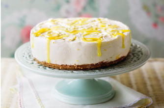 Essentials magazine, no bake lemon cheesecake