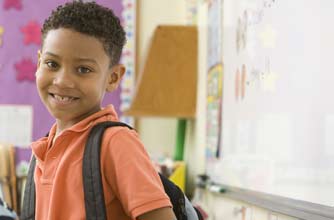 Boy at school