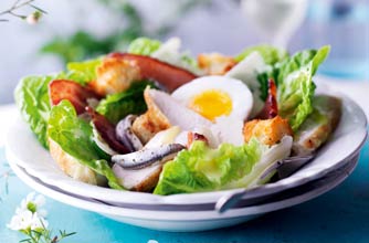 Essentials magazine, chicken Caesar salad