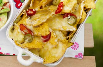 Essentials magazine, loaded nachos with chunky guacamole Essentials magazine, loaded nachos with chunky guacamole
