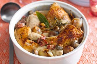 Essentials magazine, coq au vin