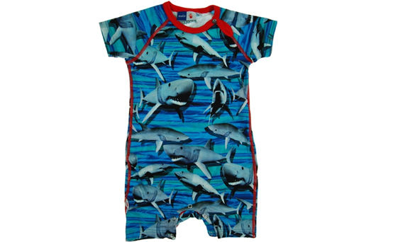 shark romper, baby clothes shark romper, baby clothes