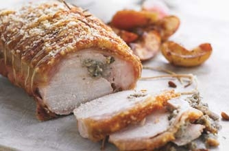 Neven Maquire's roast pork loin with roast apples recipe