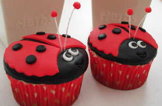 Victoria Threader's Ladybird cupcakes recipes