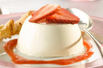 Strawberry pannacotta Strawberry pannacotta