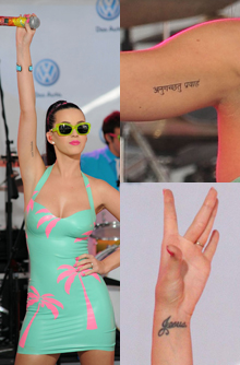 Katy Perry, celebrity tattoo, tattoo Katy Perry, celebrity tattoo, tattoo