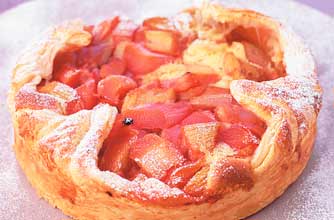 Rhubarb bakewell Rhubarb bakewell