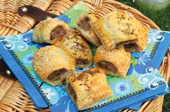 Homemade sausage rolls