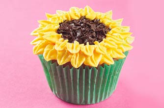 Summer sunflower cupcakes