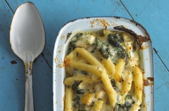 Annabel Karmel's haddock and spinach pasta bake Annabel Karmel's haddock and spinach pasta bake