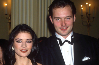 Catherine Zeta Jones and John Leslie Catherine Zeta Jones and John Leslie
