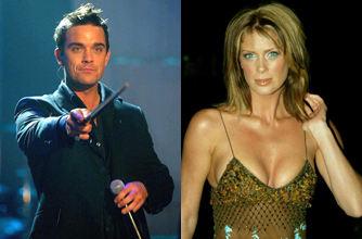 Robbie Williams and Rachel Hunter Robbie Williams and Rachel Hunter