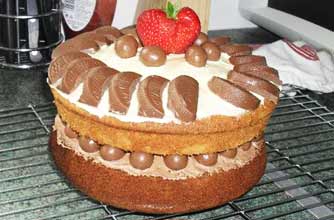 Joanne's chocolate and vanilla cream cake recipe