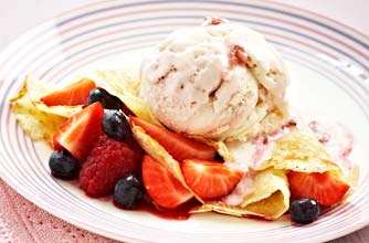 Fruit crepe recipe