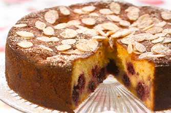 Gizzi Erskine's blackberry Bakewell cake recipe Gizzi Erskine's blackberry Bakewell cake recipe