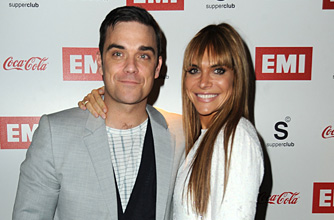 Robbie Williams and Ayda FIeld