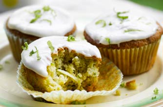Courgette and lime muffins recipe Courgette and lime muffins recipe