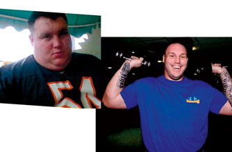 Before and after: Greg Simpson Before and after: Greg Simpson