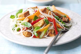 vegetarian satay noodles
