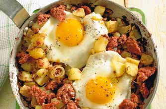 Hash 'n' eggs recipe Hash 'n' eggs recipe