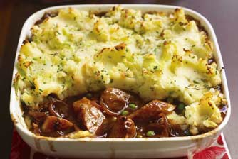 sausage and mash bake