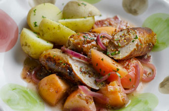 Sausage and apple casserole