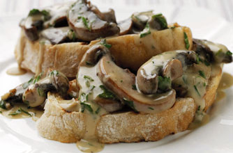 Garlic mushrooms on toast Garlic mushrooms on toast