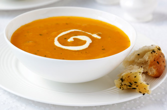 Carrot and coriander soup