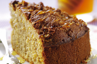 Oatmeal and honey cake